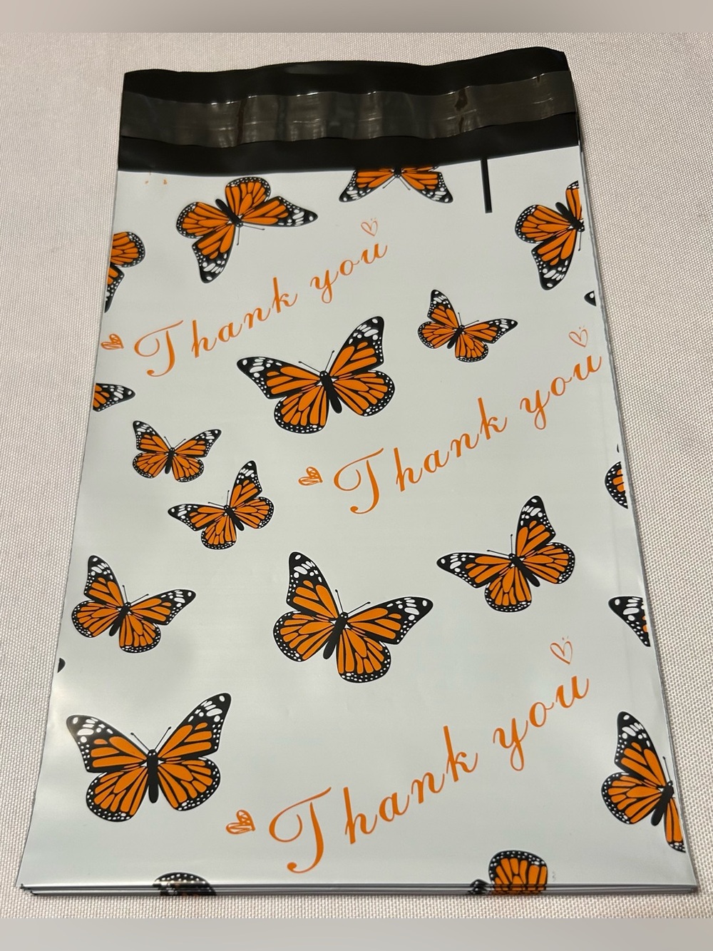 ButterflyThank You 6โ x 9โ poly Mailer Bags